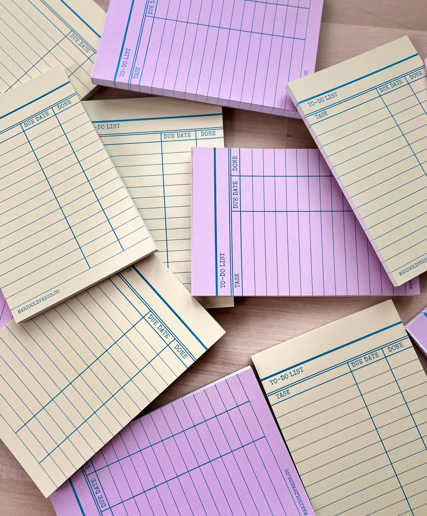 Pink Library Card Notepad