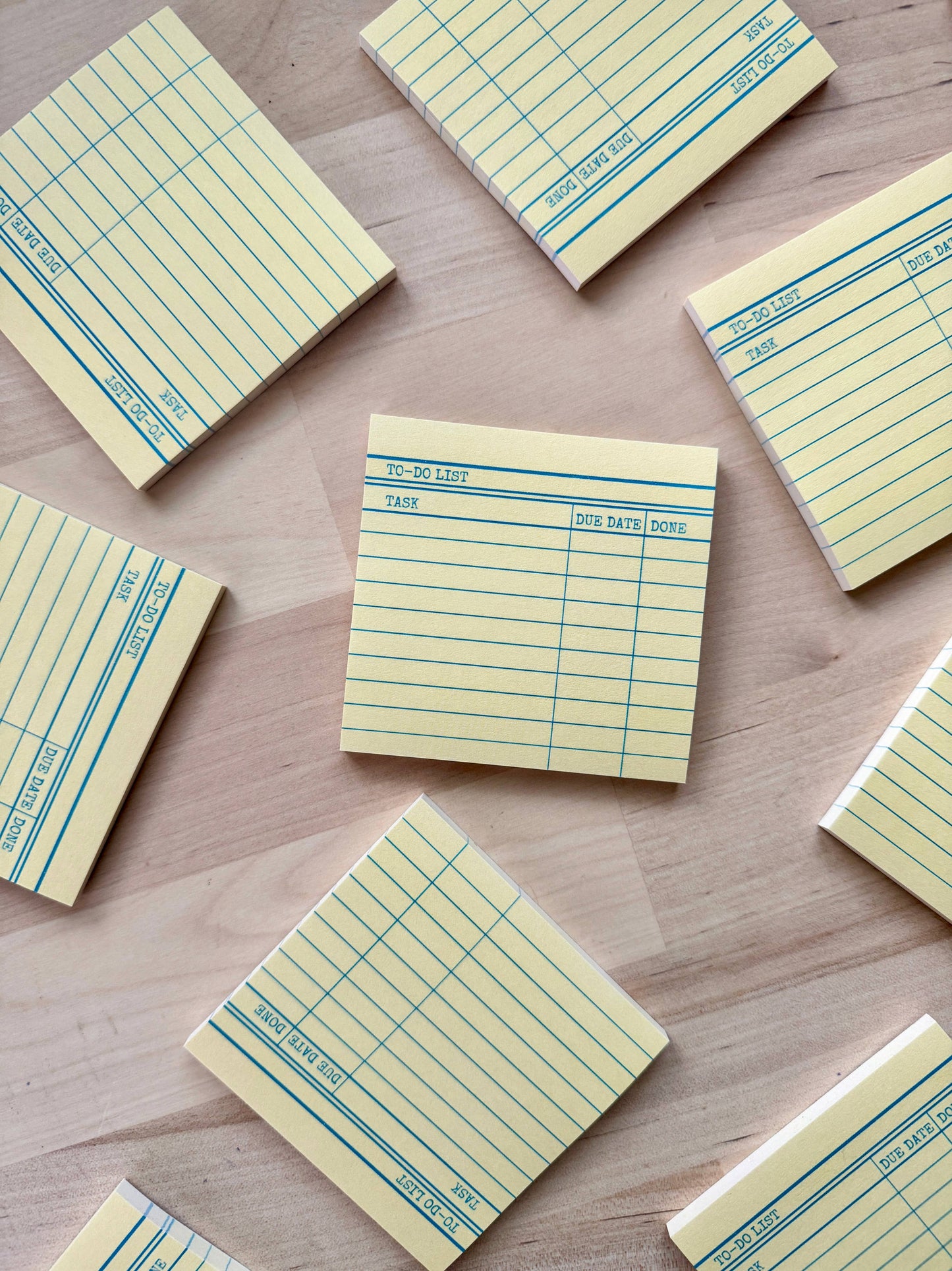 Yellow Library Card Post-It Sticky Notes