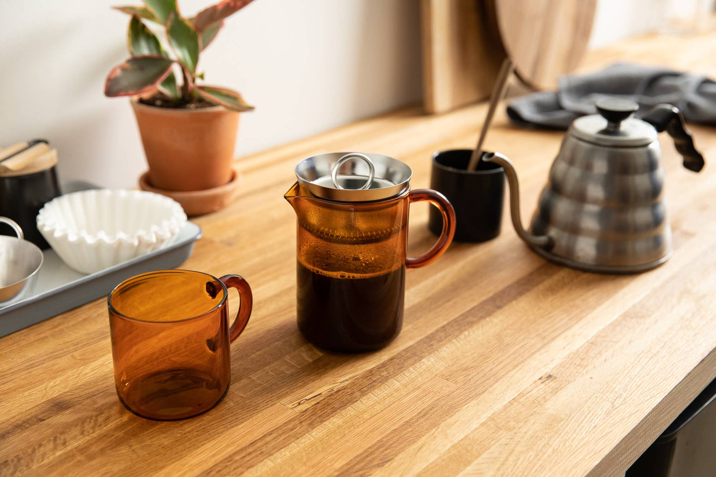 "No Press" Tea & Coffee Brewer