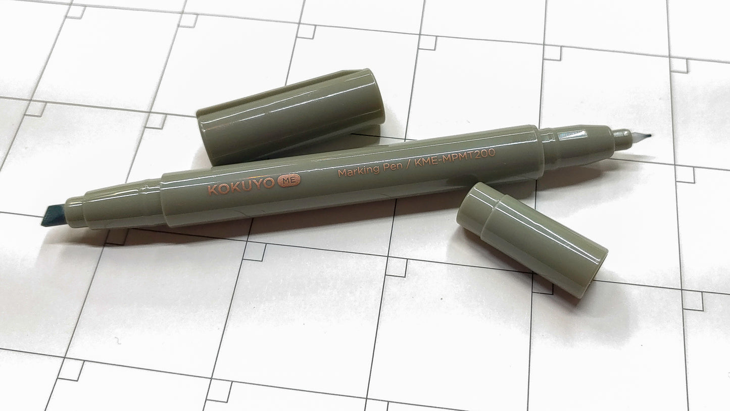 ME 2 Way Marker Pen - Dusty Olive