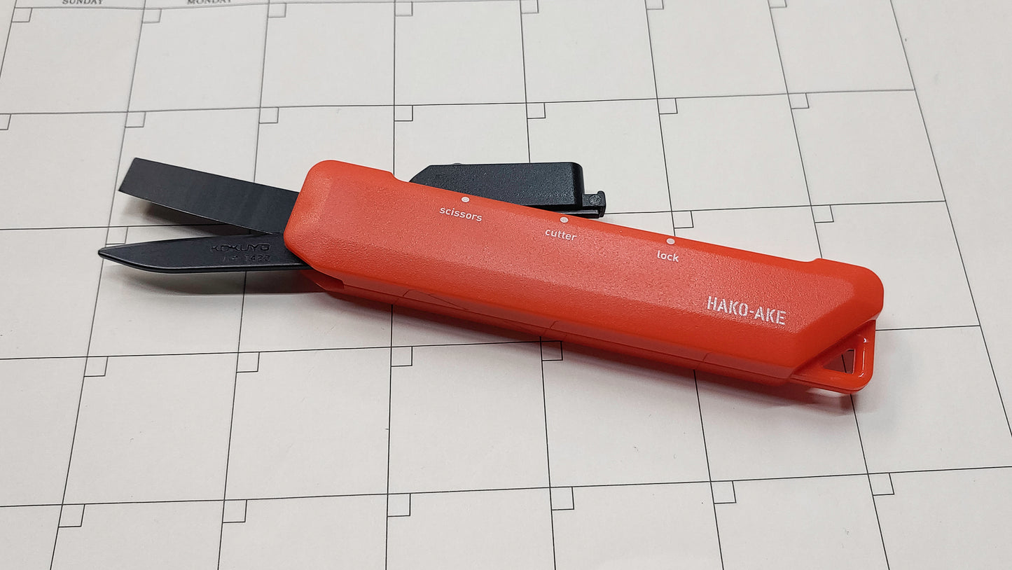 2 Way Mobile Scissors - HAKOAKE - Titanium Coat - Orange