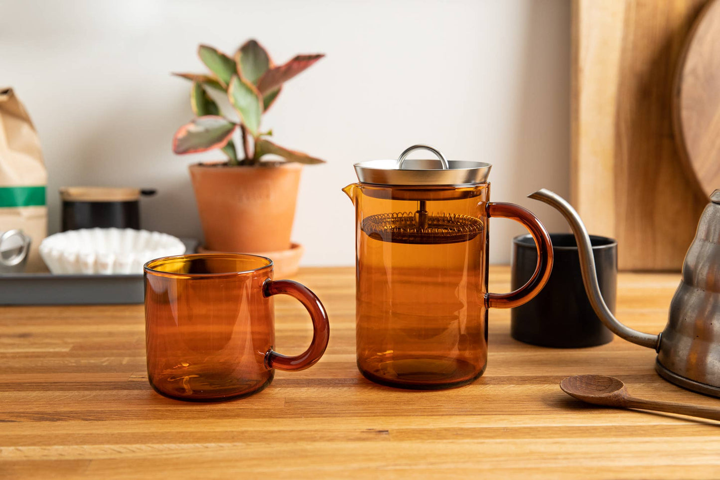 "No Press" Tea & Coffee Brewer