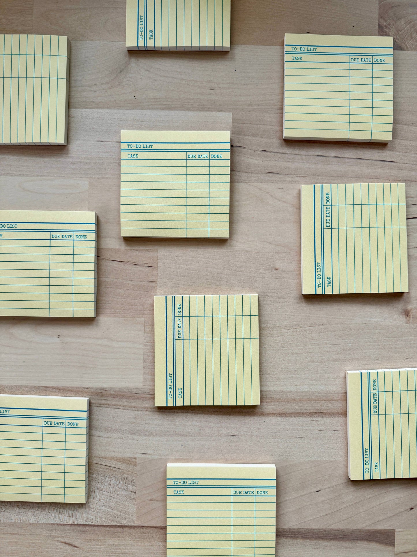 Yellow Library Card Post-It Sticky Notes