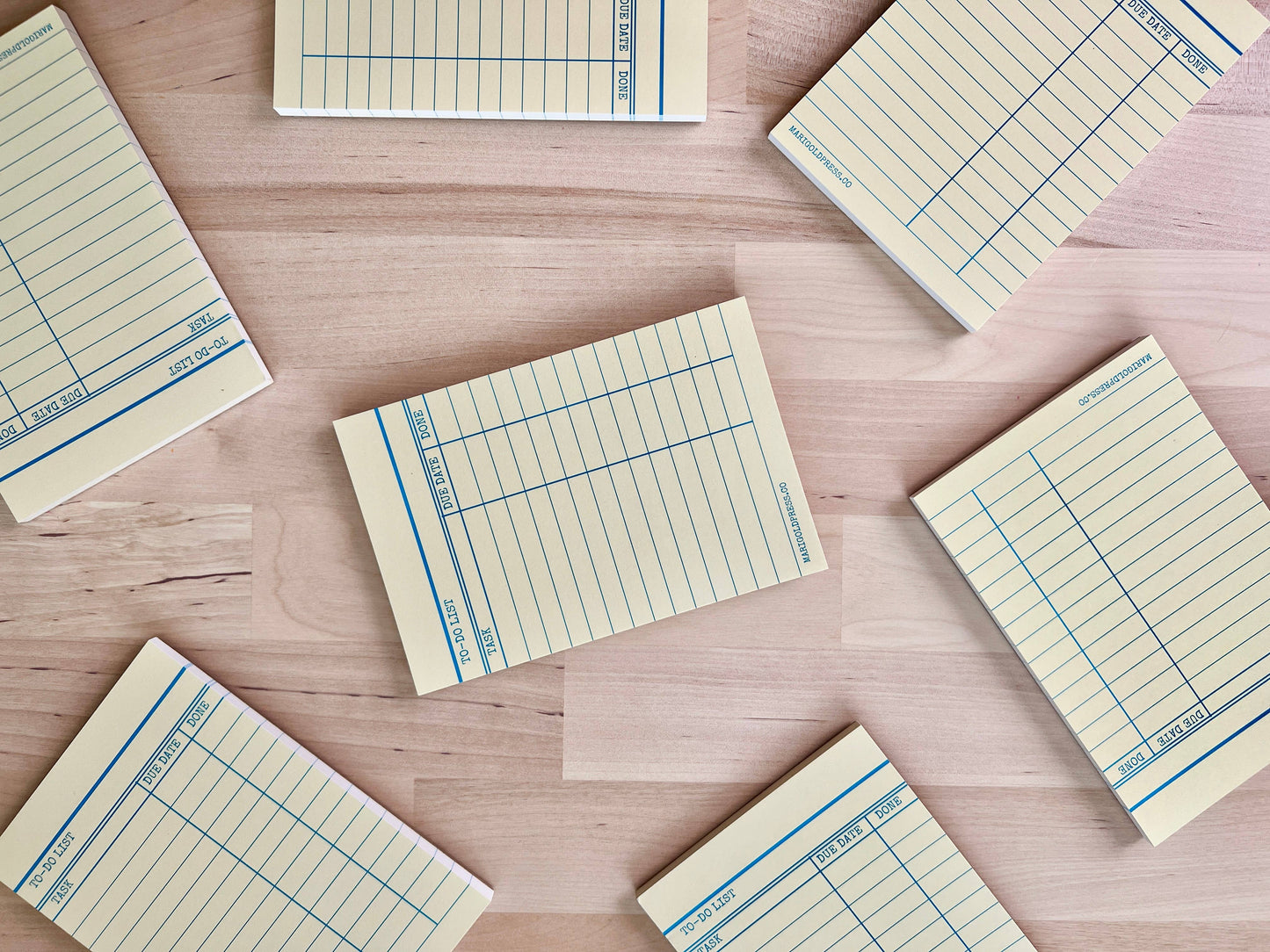 Yellow Library Card Notepad