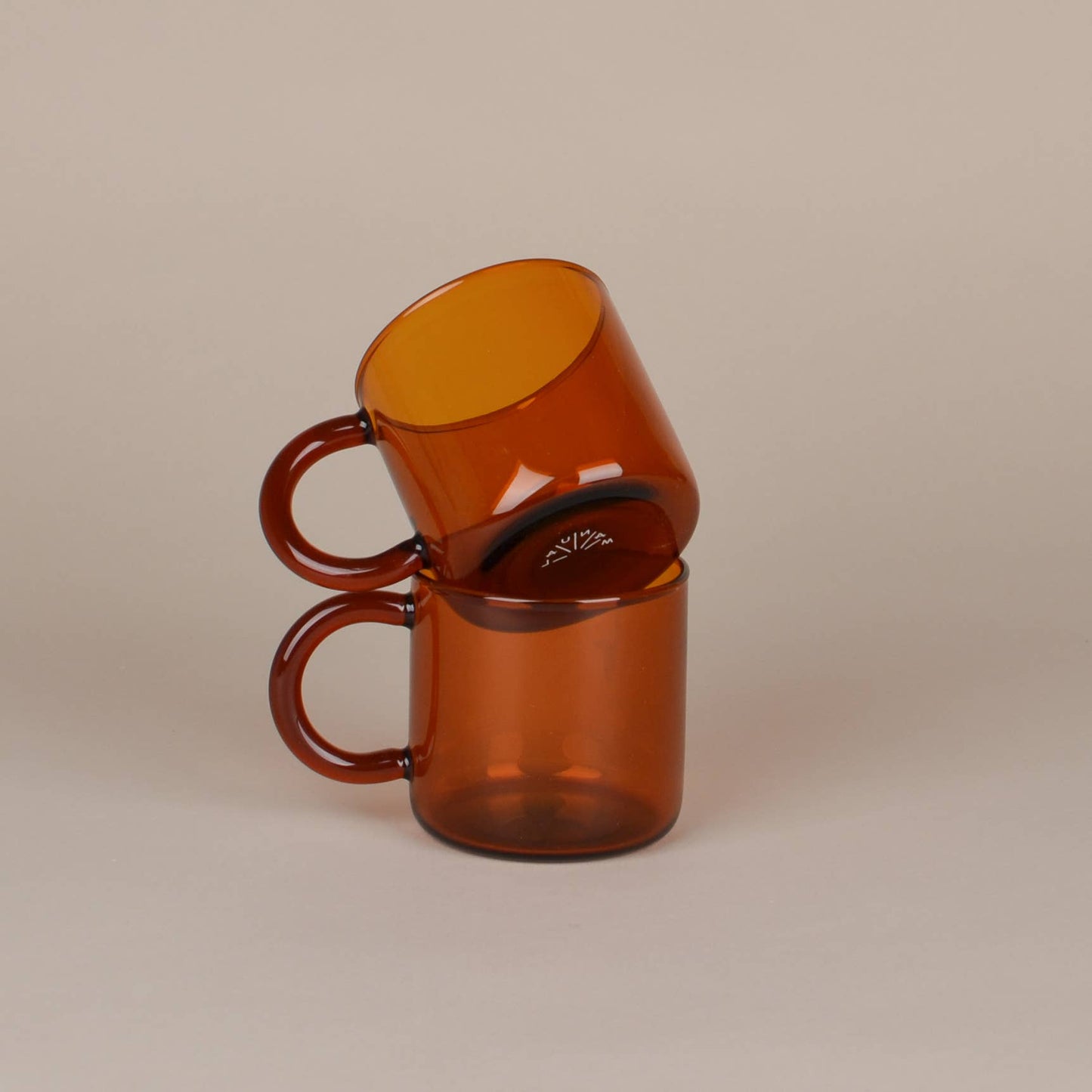 Amber Glass Mugs