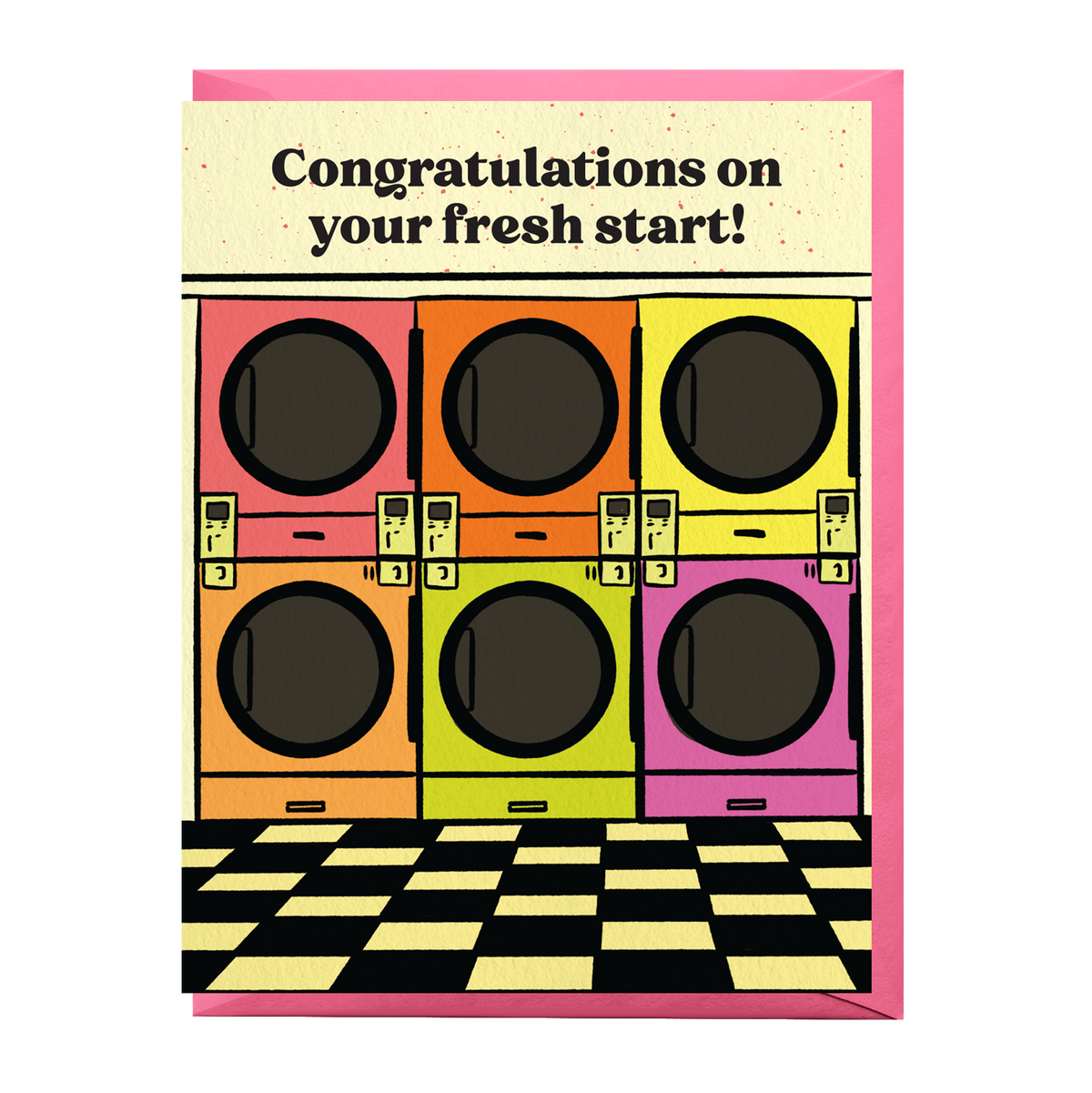 Laundromat Congratulations Card