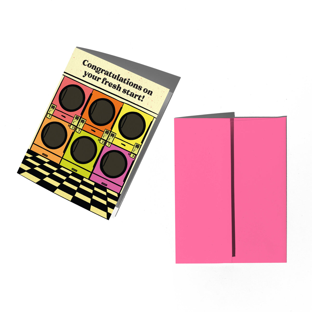 Laundromat Congratulations Card