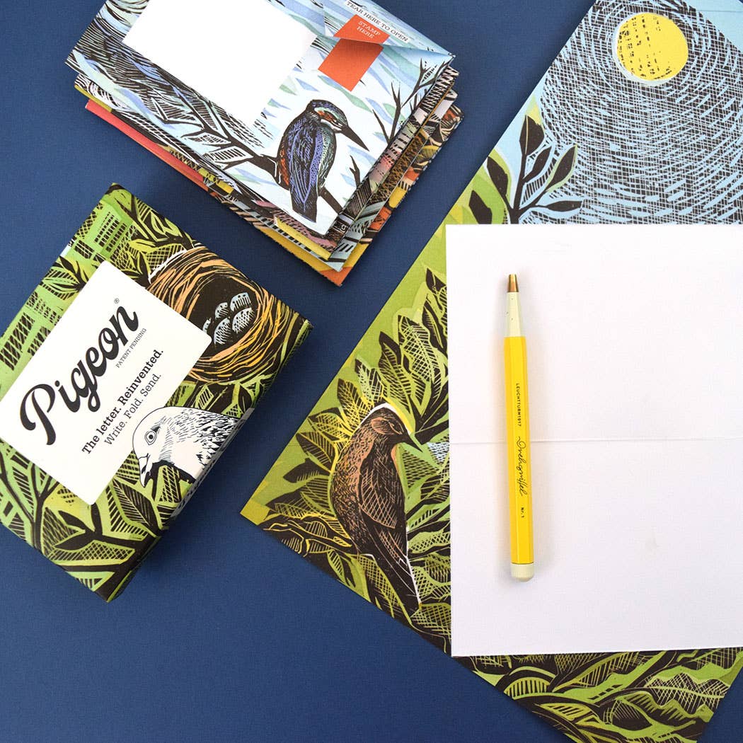 Wonderfully Wild Pigeon, Nature-inspired Folding Letters x 6