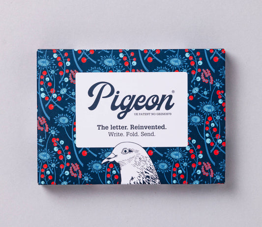Hedgerow Pigeon, Folding Letter Set – Pack of 6 Letters
