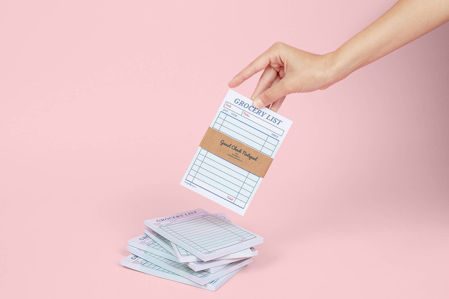 Guest Check Notepad Grocery List 