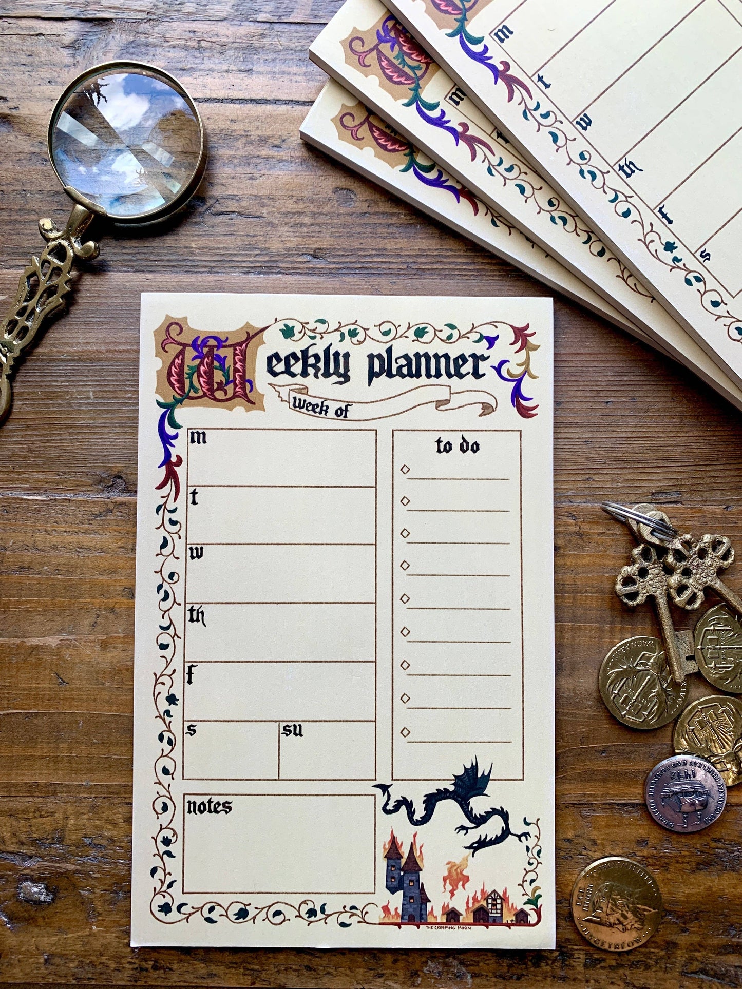 Medieval Weekly Planner Notepad