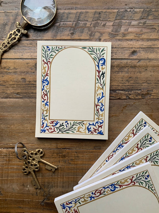 Medieval border notepad